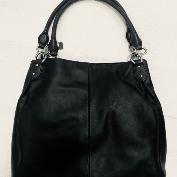 COACH Leather Shoulder Bag Black - Picture 5 of 8